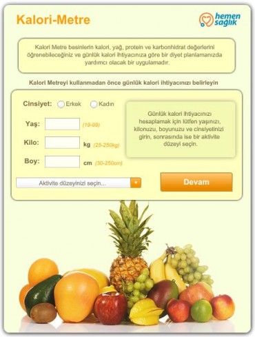 CALORIE METER CALORIE METER